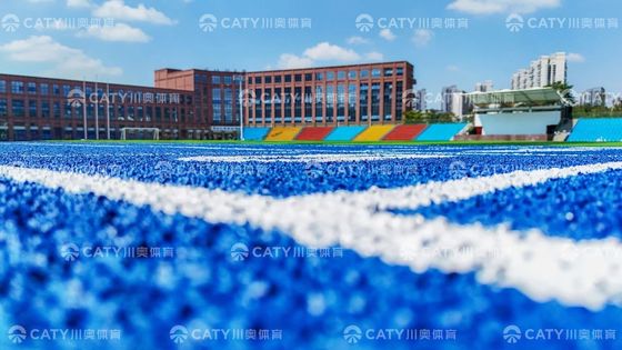 Μπλε κόκκοι καουτσούκ EPDM Αντίσταση σε καιρικές συνθήκες Καλή απορρόφηση σοκ για πίστα τρέξιμου