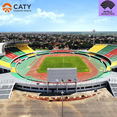Σύστημα σάντουιτς IAAF ημιπροσκευασμένη πίστα τρέξιμου υλικά αθλητικής πίστας και πεδίου EPDM κόκκοι καουτσούκ για επιφάνεια παιδικής χαράς