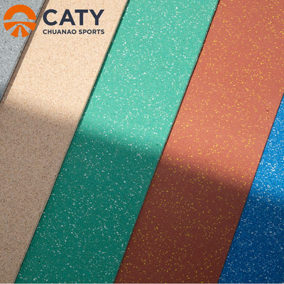 Περιβαλλοντικά φιλικό από 10 mm παχύ ρόλο καουτσούκ για εμπορικά δάπεδα με 70% EPDM και 30% Granules SBR