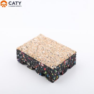 Πολυχρωματικά πλακάκια από καουτσούκ υψηλής ποιότητας, αισθητικό σχεδιασμό με αντλία γλιστρού και απορρόφηση κρούσεων για το χώρο γυμναστηρίου