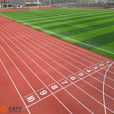 Ανθεκτική και οικονομικά αποδοτική υβριδική αθλητική επιφάνεια, συνδυασμένα κόκκοι EPDM με συνδετικό PU για σχολεία και αθλητικά κέντρα