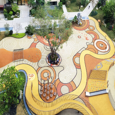 Συνδετικό υλικό δαπέδου EPDM υψηλής πυκνότητας για παιδική χαρά, χώρο παιχνιδιού, πίστα αγώνων