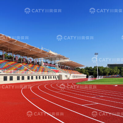 Βρεγμένος χύσιμος καουτσούκ ψίχουλα χώρος παιχνιδιού καουτσούκ δρόμος τρέξιμου εγκατάσταση αθλητικής πίστας